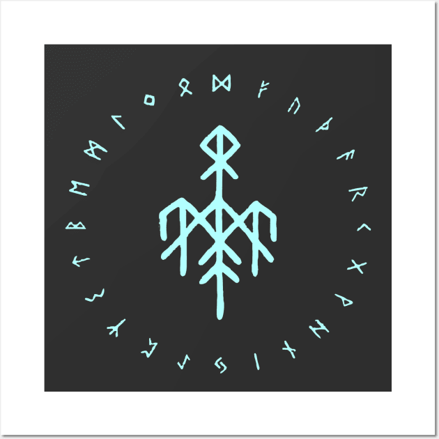 wardruna vikings norse-mythology-symbols Wall Art by Lamink